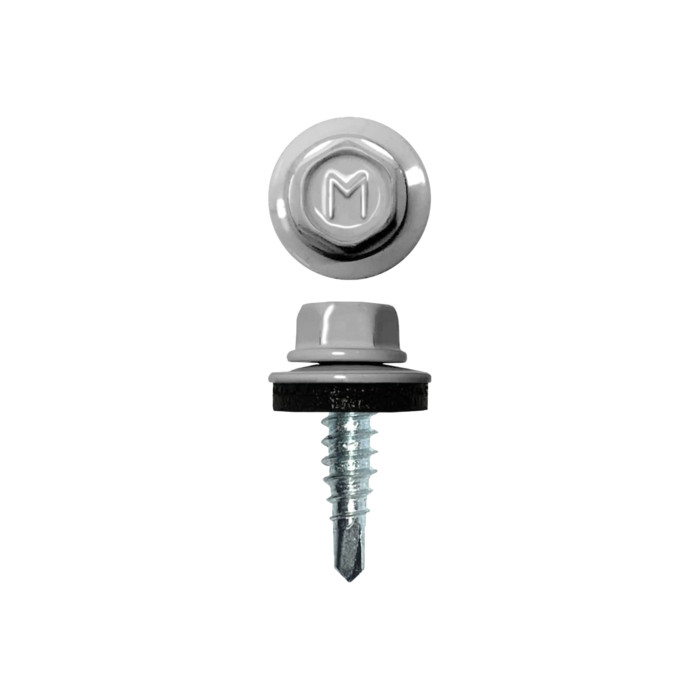 Саморез по металлу Daxmer 4,8х19 RAL 9003 (250) сверло №2